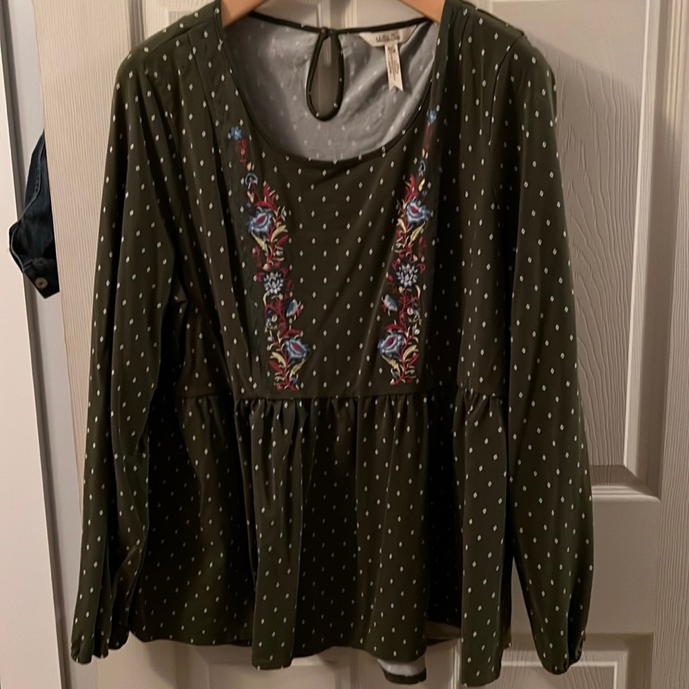 Matilda Jane peplum top-size XXL